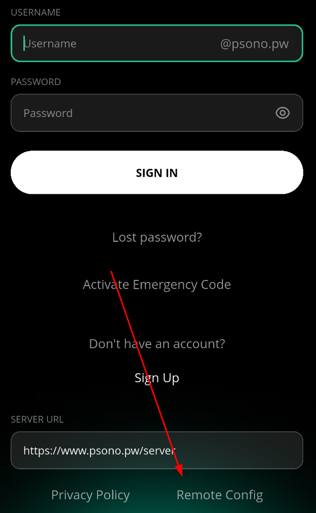 Mobile App Remote Config