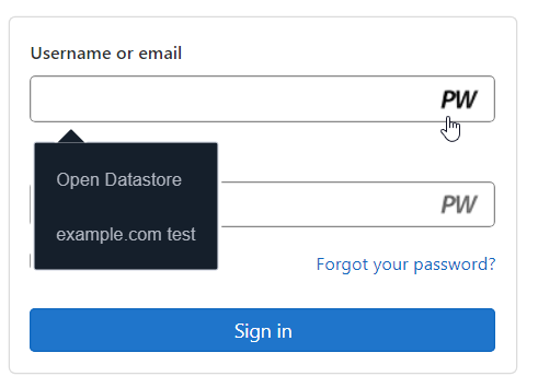 Password capture notification