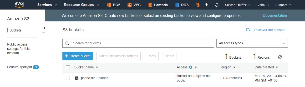 Step 1 Click on your bucket