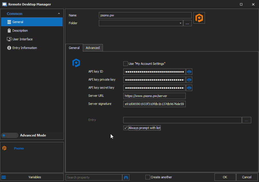 Step 3 Enter API key details